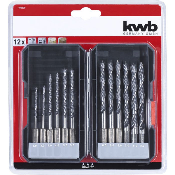 KWB Brocas surtidas para madera 12 psc.