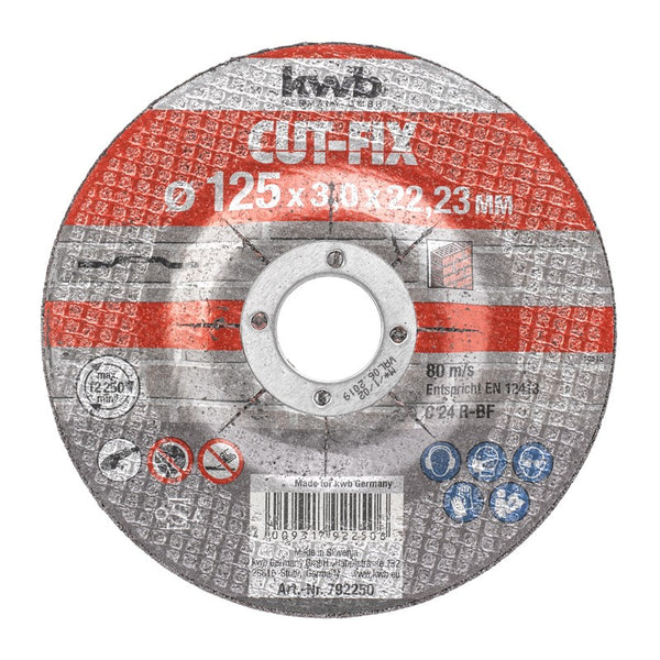 Disco KWB Corte piedra CUT-FIX, 125x3x22.23mm